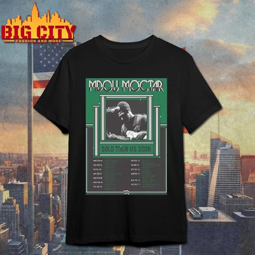 Mdou Moctar Solo Tour Us 2026 Shirt Unisex T-shirt, Sweatshirt, Hoodie, Long Sleeve Tee - T-Shirt, Sweatshirt, Hoodie