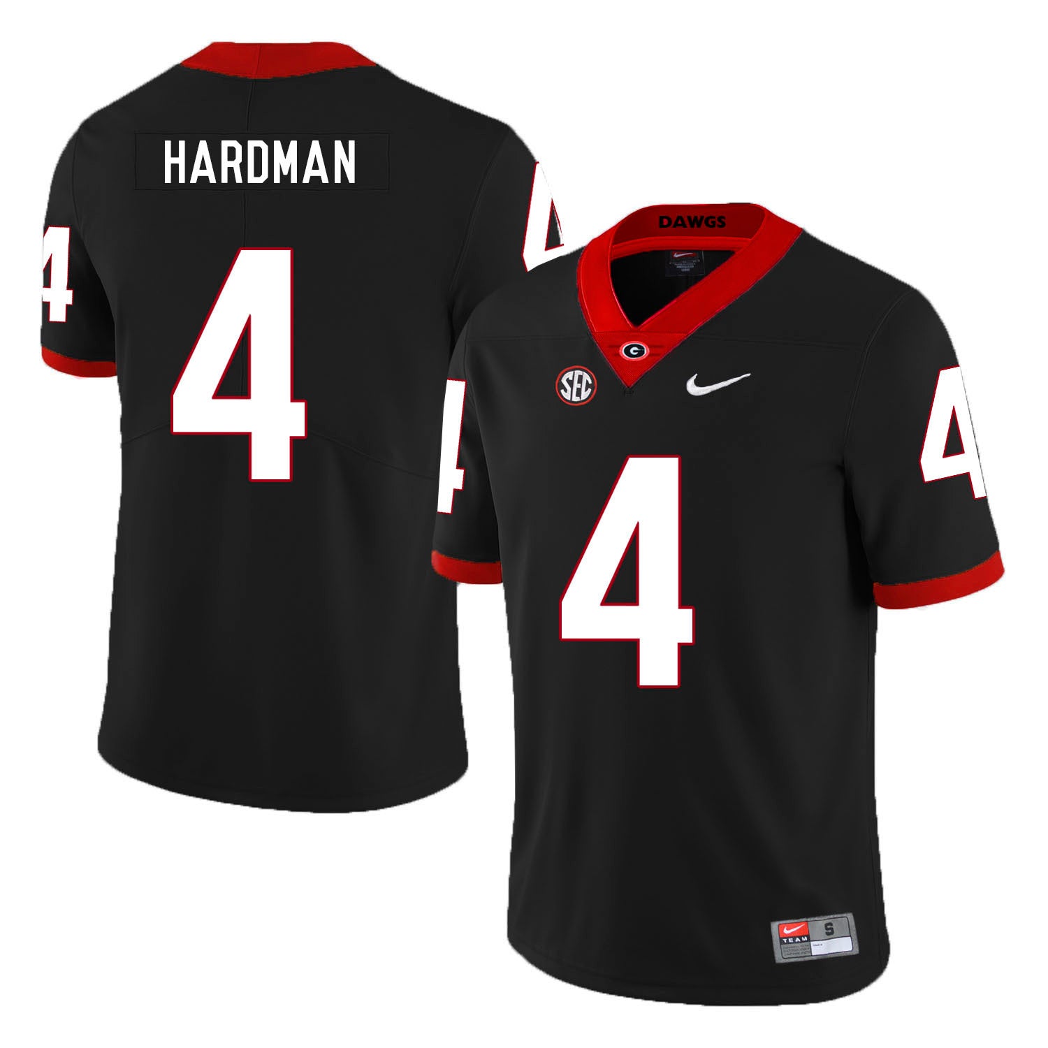Mecole Hardman 4 Black College Football Jersey football jersey product view 1