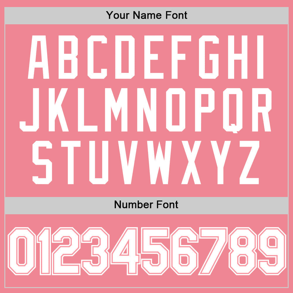 Custom Medium Pink White Authentic Baseball Jersey baseball jersey product view 5