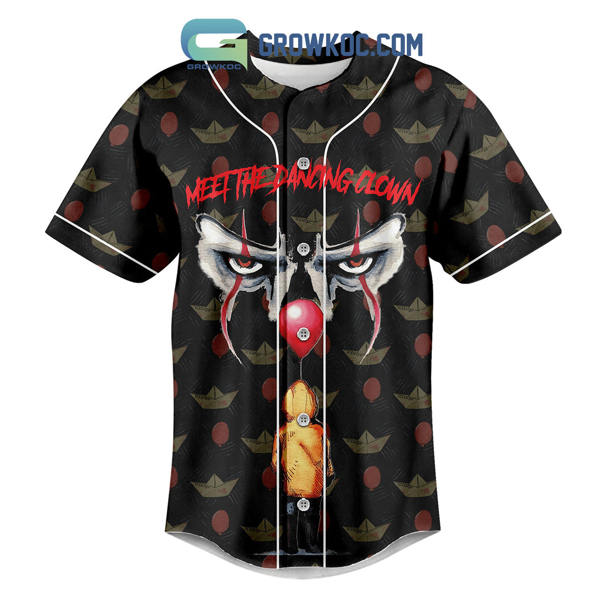 Meet The Dancing Clown You’ll Float Too Baseball Jersey baseball jersey product view 2