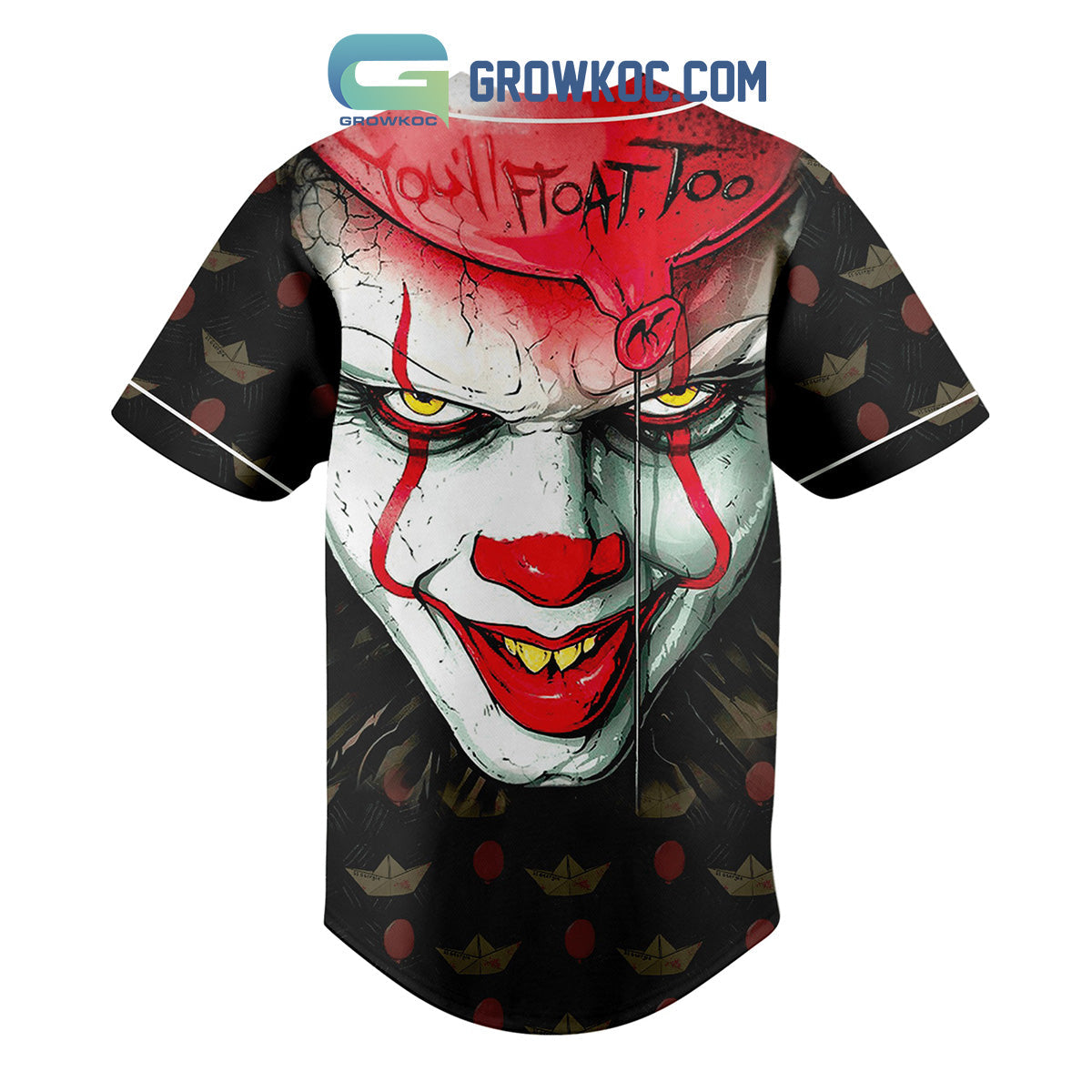 Meet The Dancing Clown You’ll Float Too Baseball Jersey baseball jersey product view 3