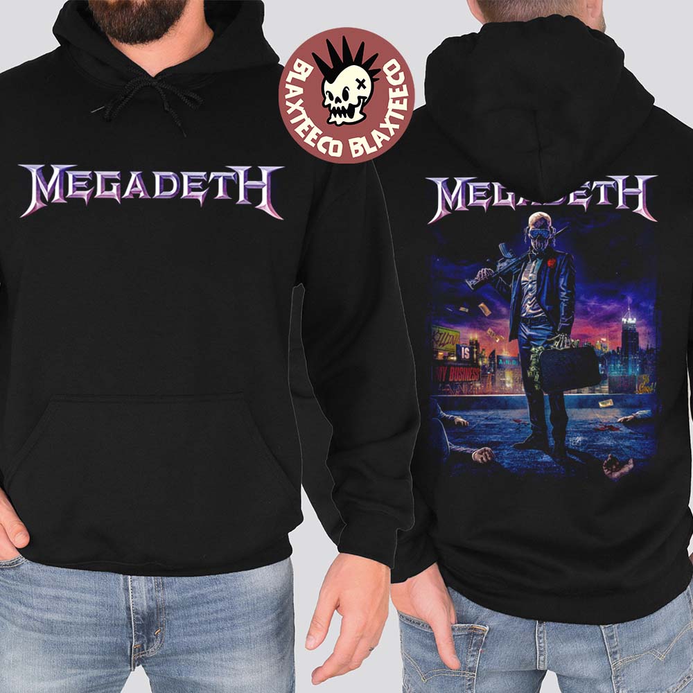 Megadeth Europe 2026 Tour Merch Vic Killing Is My Business Redux Hoodie Unisex T-shirt, Sweatshirt, Hoodie, Long Sleeve Tee - T-Shirt, Sweatshirt, Hoodie