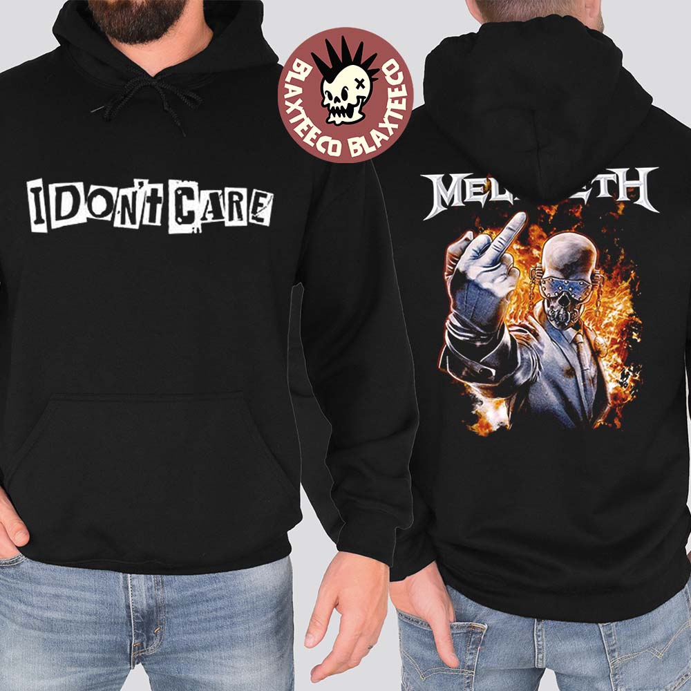 Megadeth I Dont Care Ransom Note Two Sided Hoodie Unisex T-shirt, Sweatshirt, Hoodie, Long Sleeve Tee - T-Shirt, Sweatshirt, Hoodie