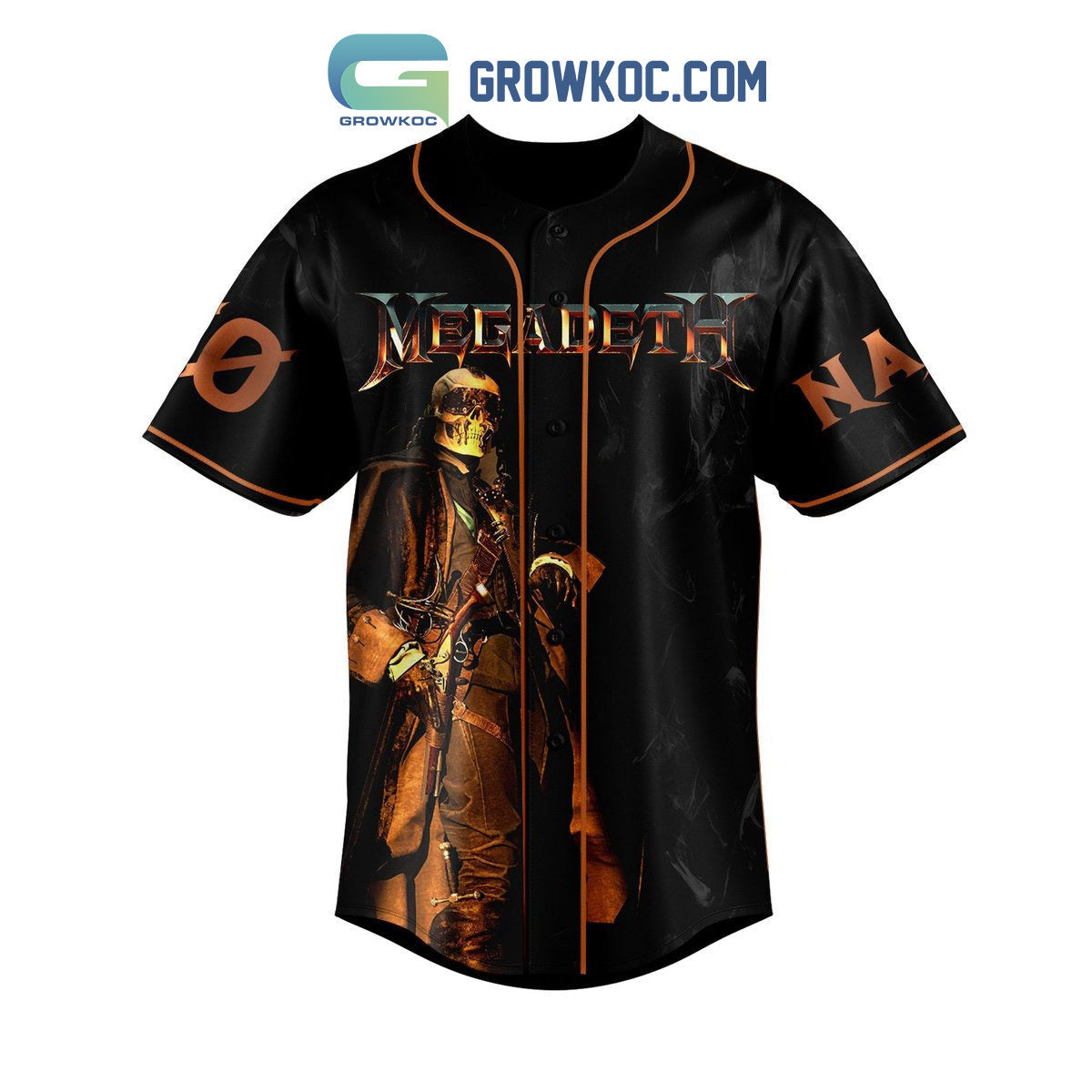 Megadeth The Sick The Dying And The Dead Personalized Baseball Jersey baseball jersey product view 2