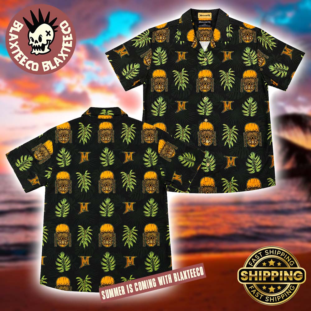 Megadeth Tiki Vic Hawaiian Shirt 2026 Gift For Fans Unisex T-shirt, Sweatshirt, Hoodie, Long Sleeve Tee - T-Shirt, Sweatshirt, Hoodie