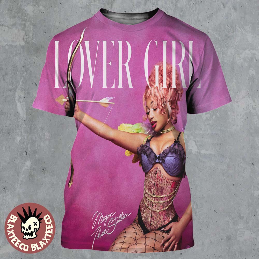 Megan Thee Stallion Lover Girl New Single Cover Art All Over Print Shirt Unisex T-shirt, Sweatshirt, Hoodie, Long Sleeve Tee - T-Shirt, Sweatshirt, Hoodie