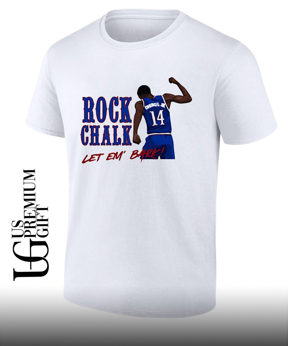 Melvin Council Jr Kansas Jayhawks basketball Rock Chalk Let Em Bark shirt Unisex T-shirt, Sweatshirt, Hoodie, Long Sleeve Tee - T-Shirt, Sweatshirt, Hoodie