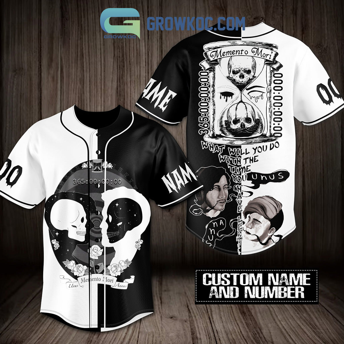 Memento Mori What Will You Do With The Time You Have Personalized Baseball Jersey baseball jersey product view 1