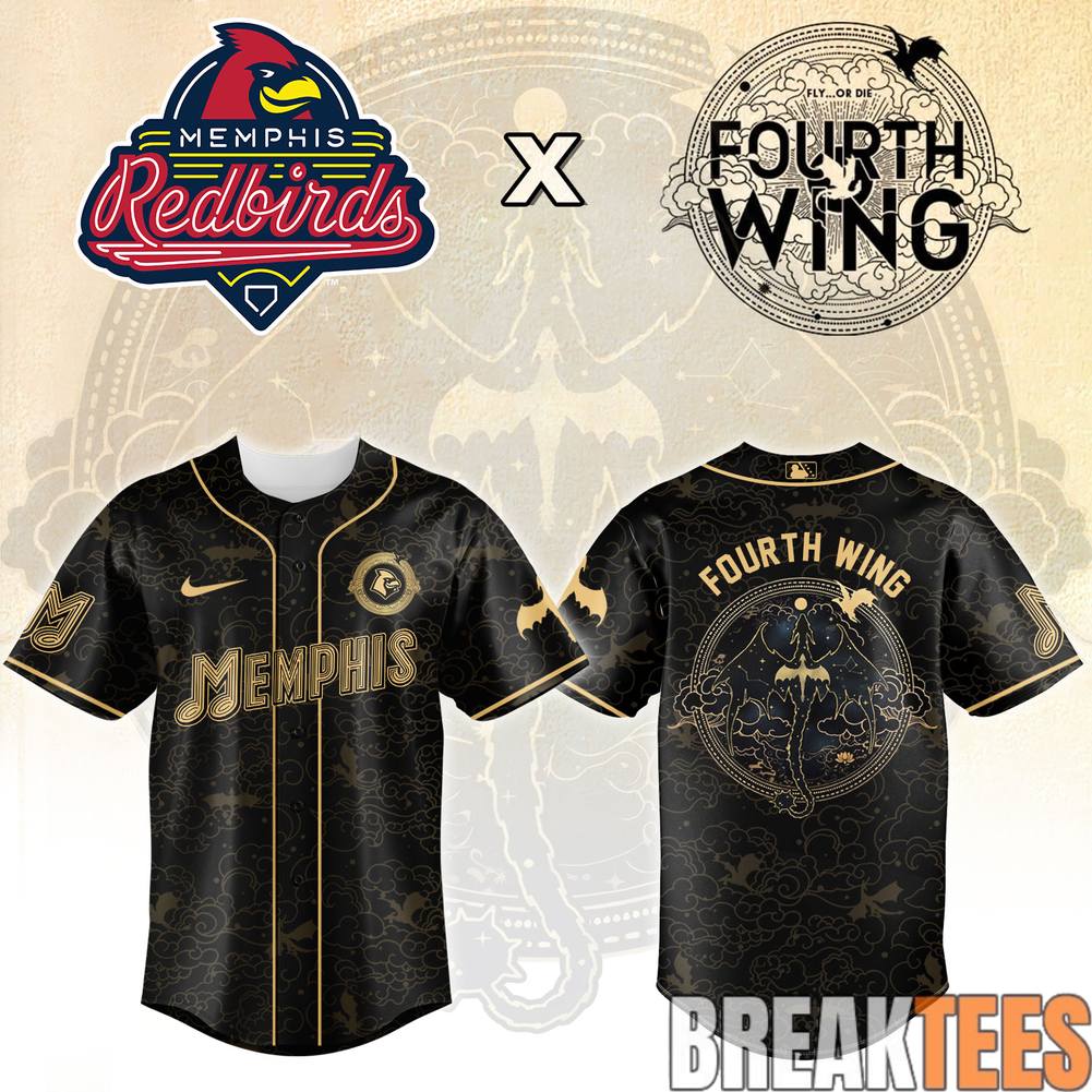 Memphis Redbirds x Fourth Wing Special Baseball Jersey Unisex T-shirt, Sweatshirt, Hoodie, Long Sleeve Tee - T-Shirt, Sweatshirt, Hoodie