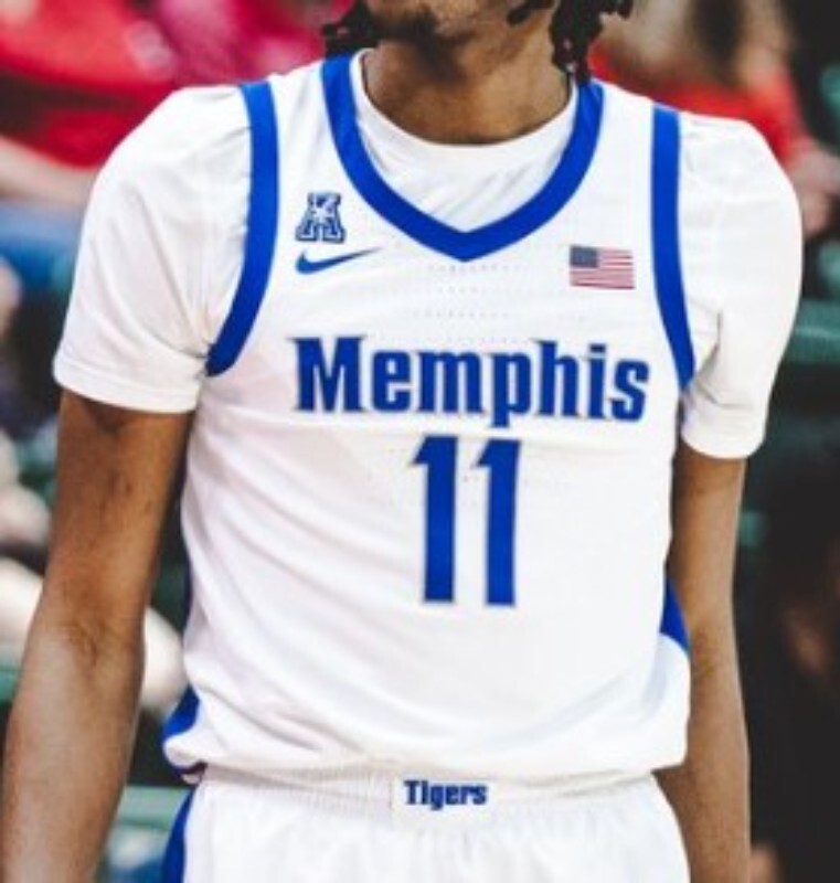 Memphis Tigers 2022-23 Home College Football Jersey football jersey product view 1