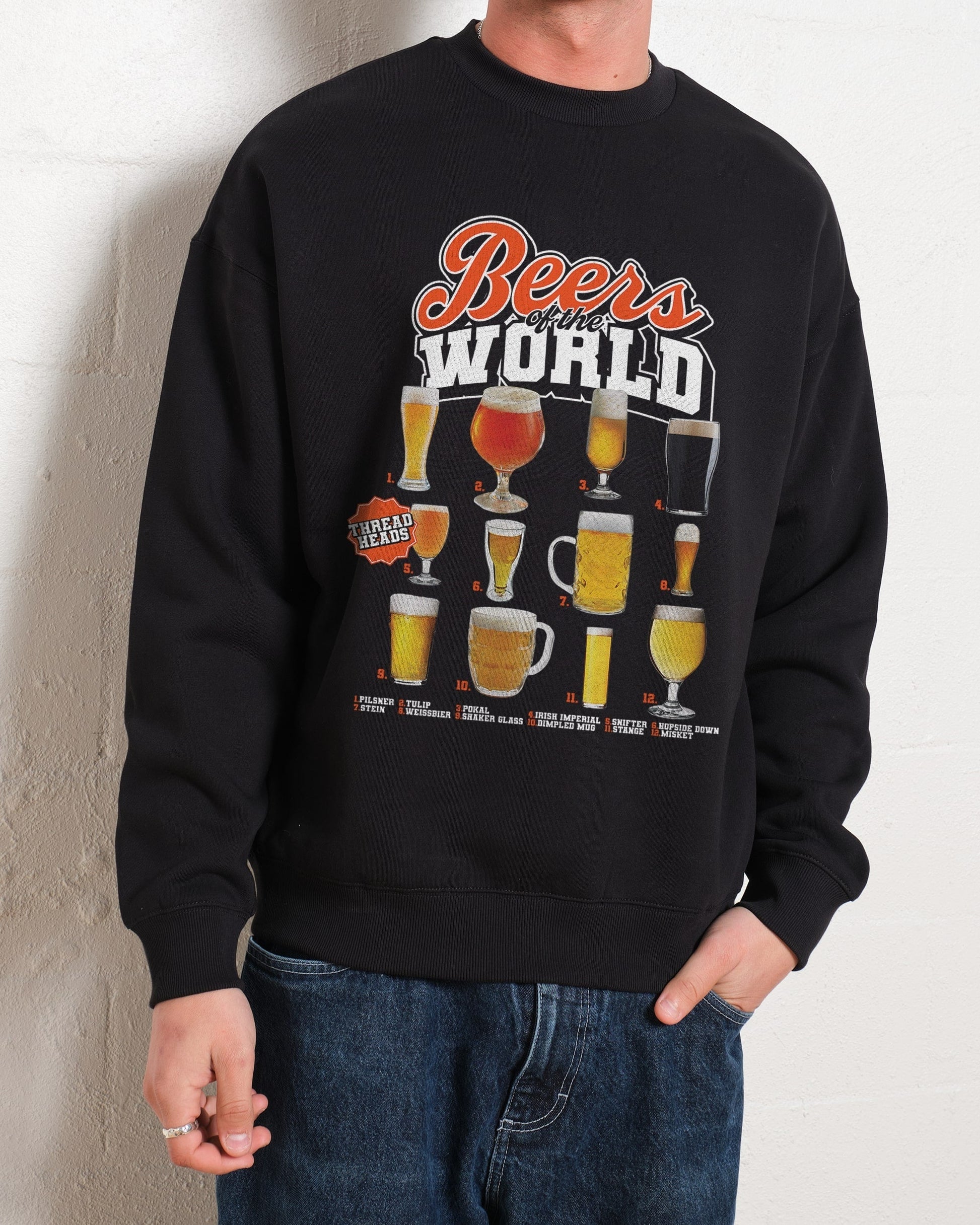 Beers of the World Sweatshirt Unisex T-shirt, Sweatshirt, Hoodie, Long Sleeve Tee - T-Shirt, Sweatshirt, Hoodie
