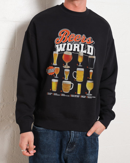 Beers of the World Sweatshirt Unisex T-shirt, Sweatshirt, Hoodie, Long Sleeve Tee - T-Shirt, Sweatshirt, Hoodie