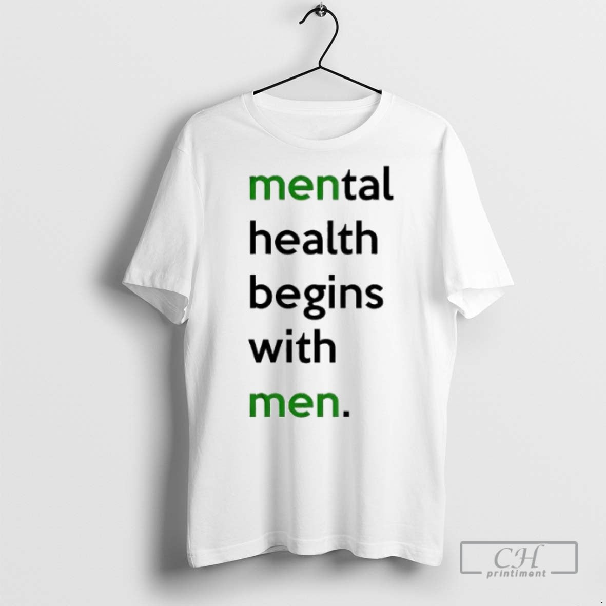 Mental Health Begins With Men T Shirts Unisex T-shirt, Sweatshirt, Hoodie, Long Sleeve Tee - T-Shirt, Sweatshirt, Hoodie