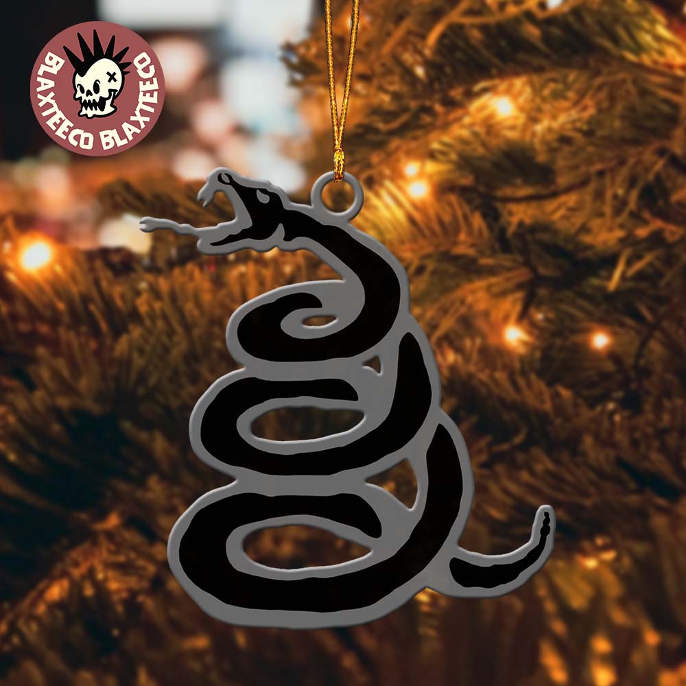 Metallica Black Album Signature Snake Holiday Christmas Decorations Ornament Unisex T-shirt, Sweatshirt, Hoodie, Long Sleeve Tee - T-Shirt, Sweatshirt, Hoodie