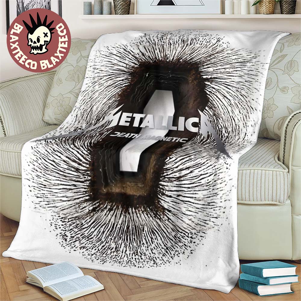 Metallica Death Magnetic Album Cover Art Fleece Blanket Unisex T-shirt, Sweatshirt, Hoodie, Long Sleeve Tee - T-Shirt, Sweatshirt, Hoodie