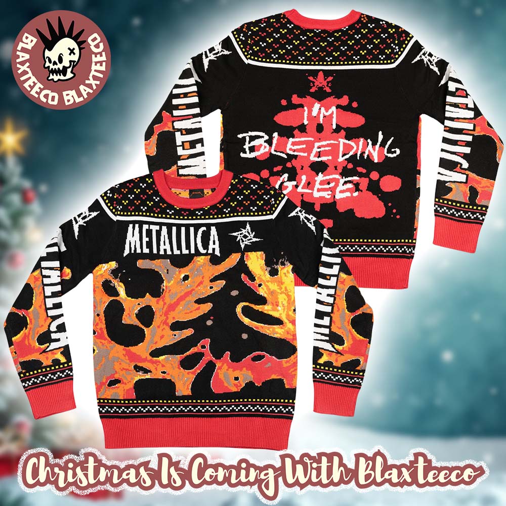 Metallica Holiday Bleeding Me Load Album Inspired 2025 Im Bleeding Glee Holiday Christmas Sweater - T-Shirt, Sweatshirt, Hoodie