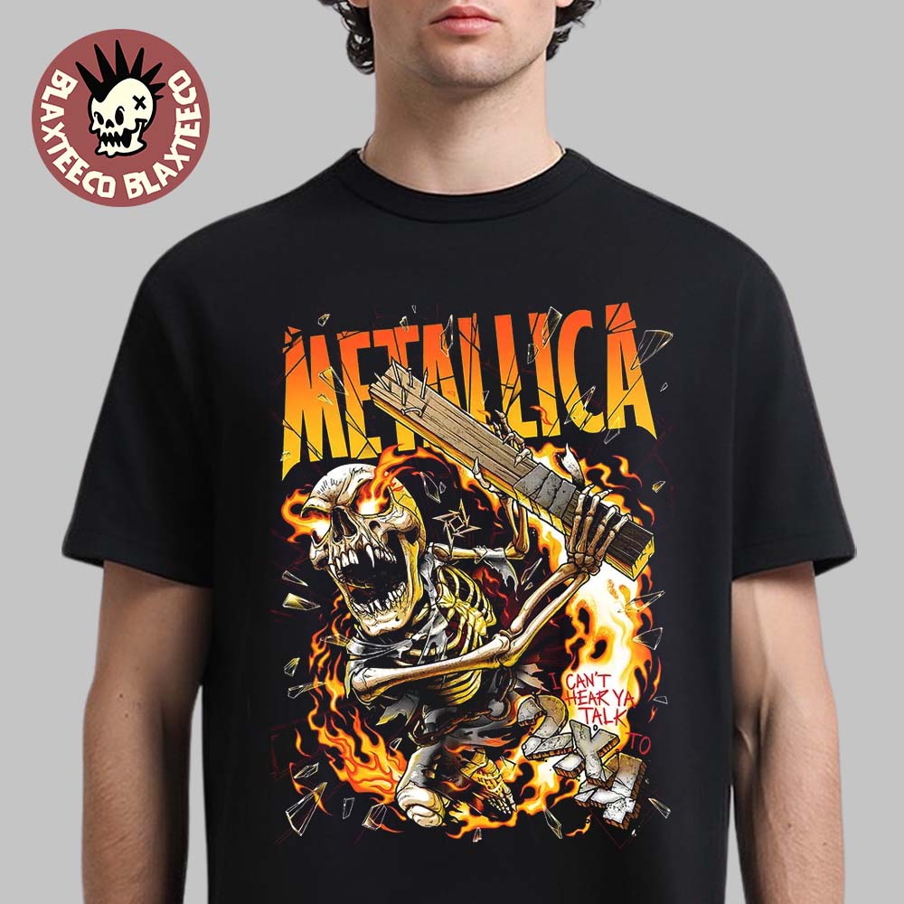 Metallica Load I Cant Hear Ya Talk To 2 X 4 Art By Andrew Cremeans Load Series Premium T-Shirt - T-Shirt, Sweatshirt, Hoodie