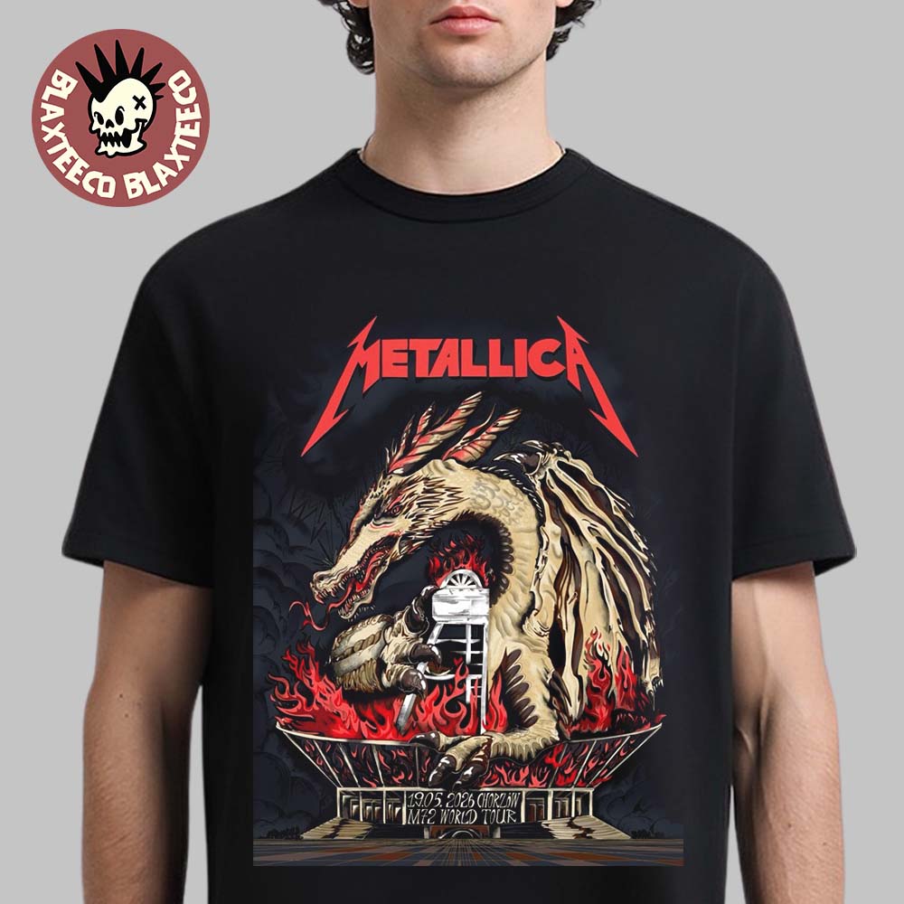 Metallica M72 Chorzw 2026 Venue Poster Chorzw Poland At Stadion Slaski On 19 May 2026 Smok Wawelski Dragon T-Shirt - T-Shirt, Sweatshirt, Hoodie