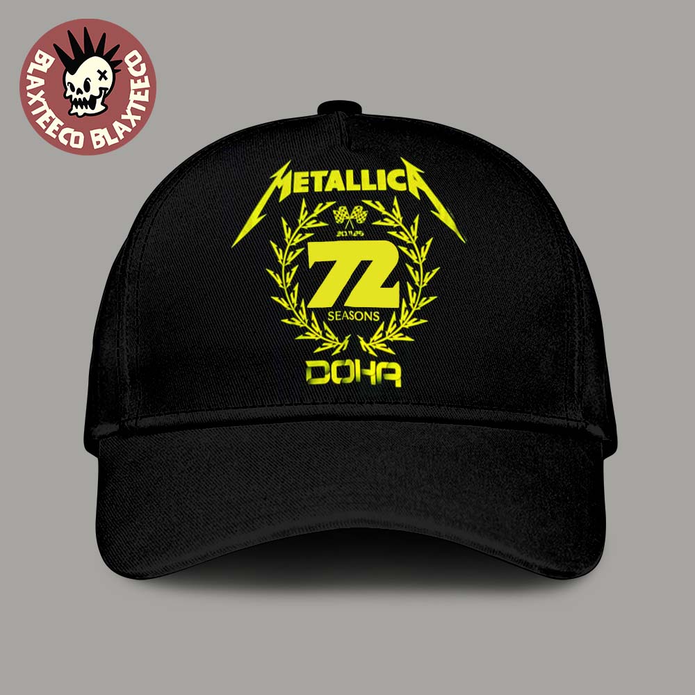 Metallica M72 Doha Qatar 2025 X F1 Qatar Grand Prix On November 30 2025 72 Seasons Logo Classic Cap Hat Snapback - T-Shirt, Sweatshirt, Hoodie