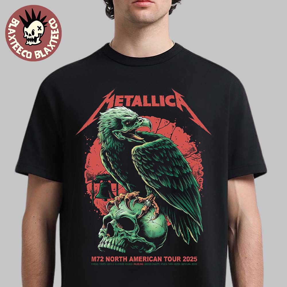 Metallica M72 Philly 2025 Pop Up Shop Poster In Philadelphia Pennsylvania At United States Lincoln Financial Field On May 23 And 25 2025 Eagle Art Essentials T-Shirt - T-Shirt, Sweatshirt, Hoodie