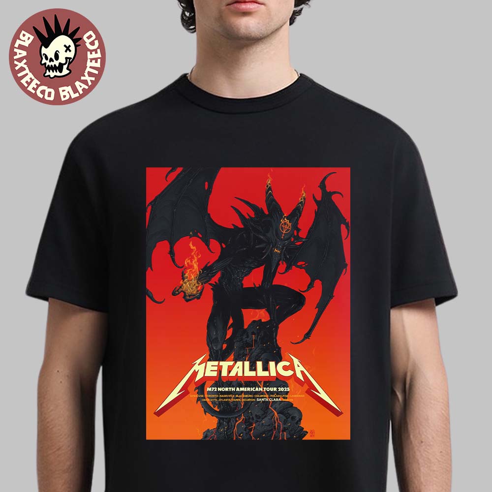 Metallica M72 Santa Clara 2025 Pop Up Shop Poster In Santa Clara California At Levis Stadium On June 20 And 22 2025 Essentials T-Shirt - T-Shirt, Sweatshirt, Hoodie