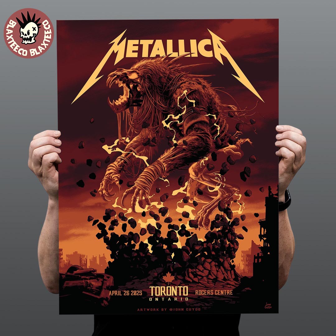 Metallica M72 Toronto Canada Night 2 Venue Poster At Rogers Centre On April 26 2025 M72 North American Tour The Titan Art Home Decor Poster Canvas - T-Shirt, Sweatshirt, Hoodie