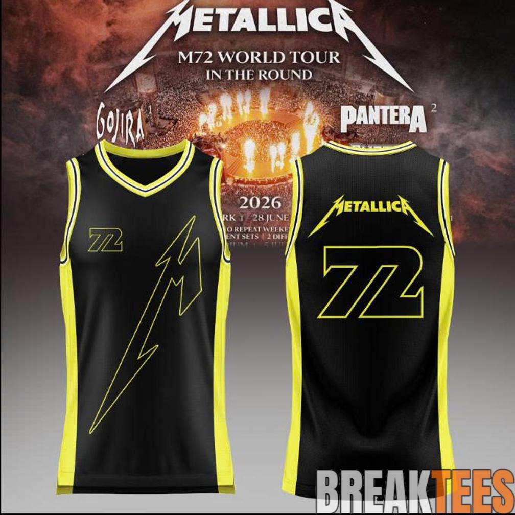 Metallica  M72 World Tour 2026 Basketball Jersey Unisex T-shirt, Sweatshirt, Hoodie, Long Sleeve Tee - T-Shirt, Sweatshirt, Hoodie