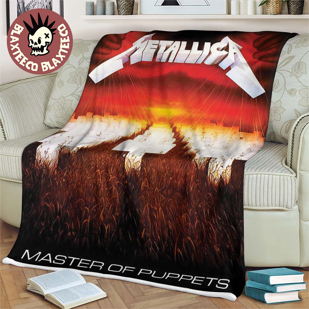 Metallica Master Of Puppets Album Cover Art Fleece Blanket Unisex T-shirt, Sweatshirt, Hoodie, Long Sleeve Tee - T-Shirt, Sweatshirt, Hoodie