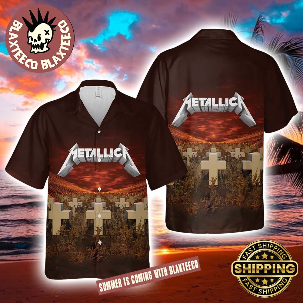 Metallica Master Of Puppets Album Cover Art Summer 2025 Hawaiian Shirt Unisex T-shirt, Sweatshirt, Hoodie, Long Sleeve Tee - T-Shirt, Sweatshirt, Hoodie