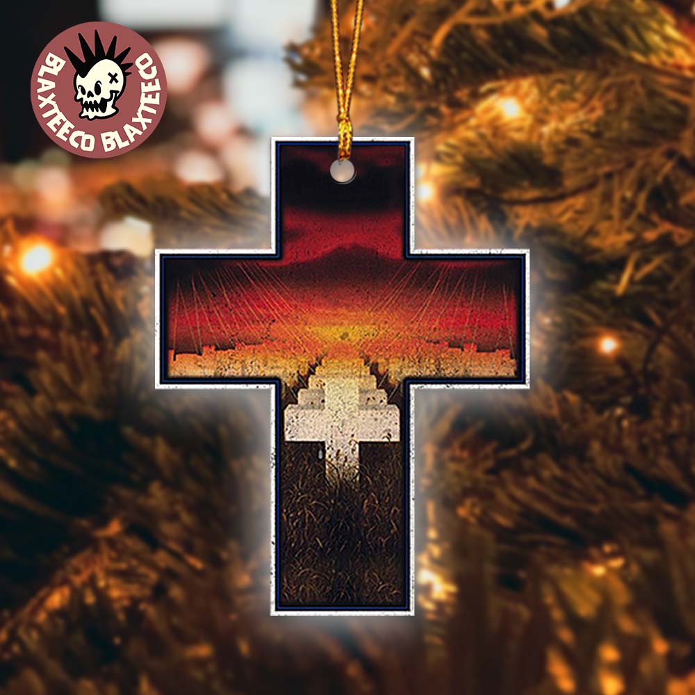 Metallica Master Of Puppets Album Holiday Cross Christmas Tree Decorations Ornament Unisex T-shirt, Sweatshirt, Hoodie, Long Sleeve Tee - T-Shirt, Sweatshirt, Hoodie
