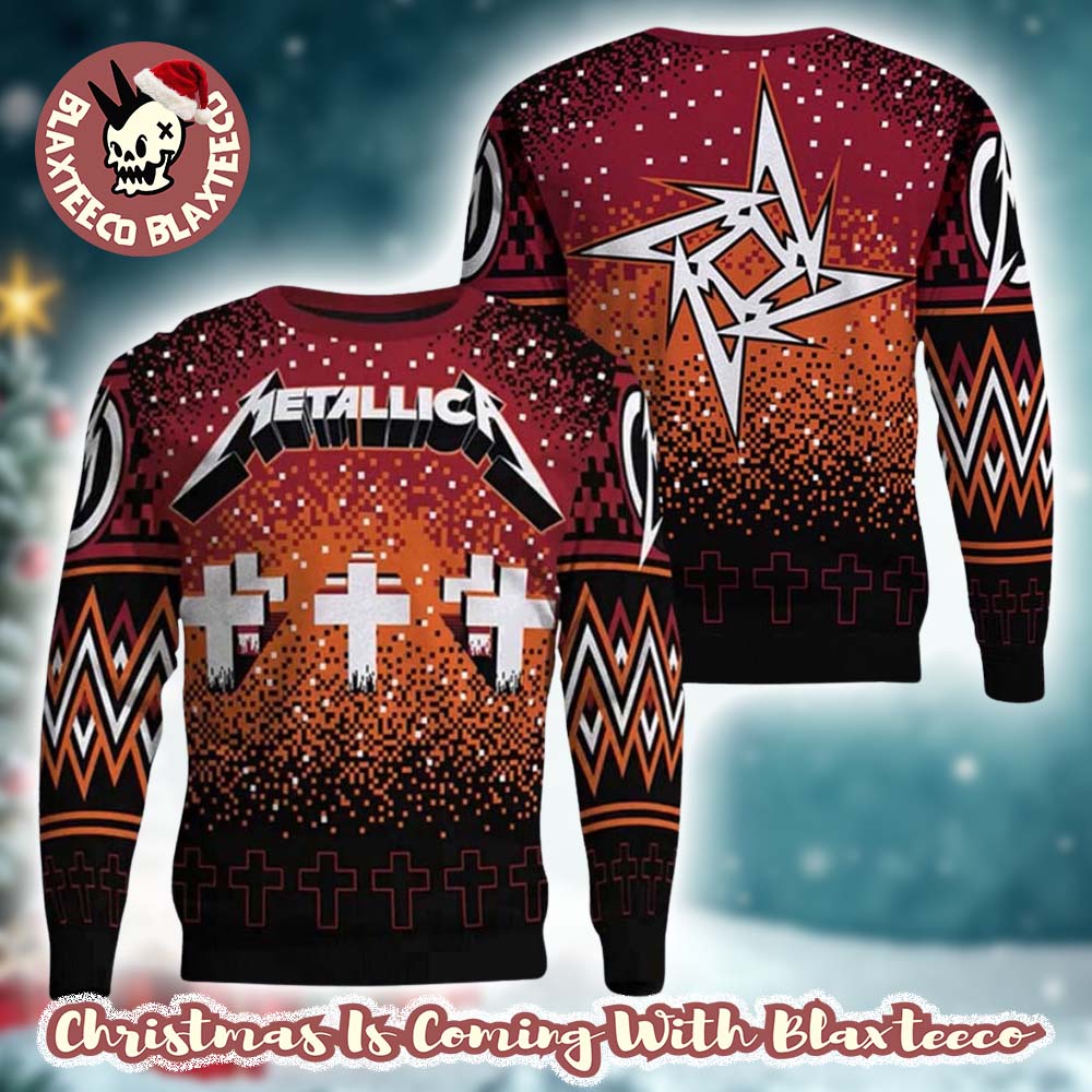 Metallica Master Of Puppets Holiday Gift Ugly Christmas Sweater Unisex T-shirt, Sweatshirt, Hoodie, Long Sleeve Tee - T-Shirt, Sweatshirt, Hoodie