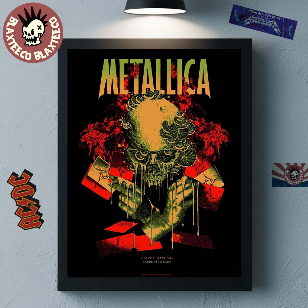 Metallica OverLoad Collection Carpe Diem Baby 2026 Home Decor Poster Canvas Unisex T-shirt, Sweatshirt, Hoodie, Long Sleeve Tee - T-Shirt, Sweatshirt, Hoodie