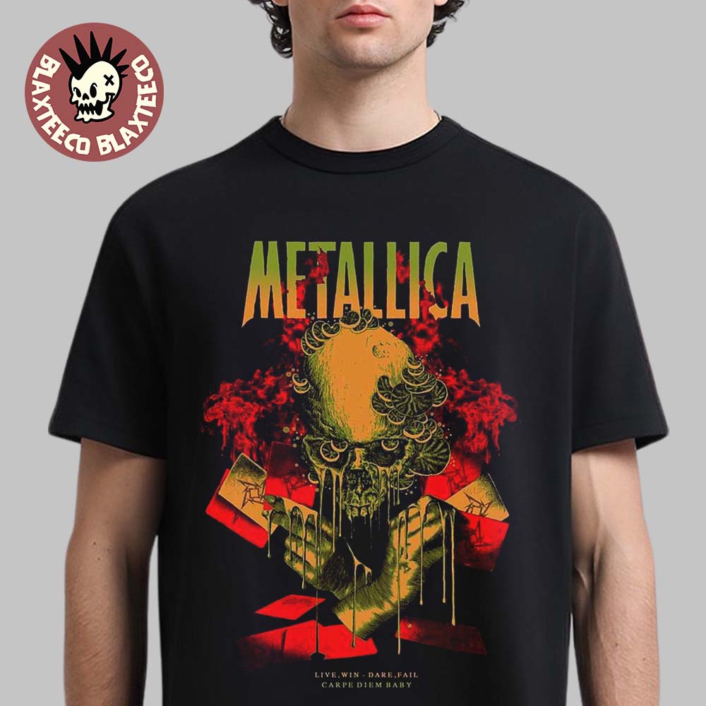 Metallica OverLoad Collection Carpe Diem Baby 2026 Poster T-Shirt Unisex T-shirt, Sweatshirt, Hoodie, Long Sleeve Tee - T-Shirt, Sweatshirt, Hoodie