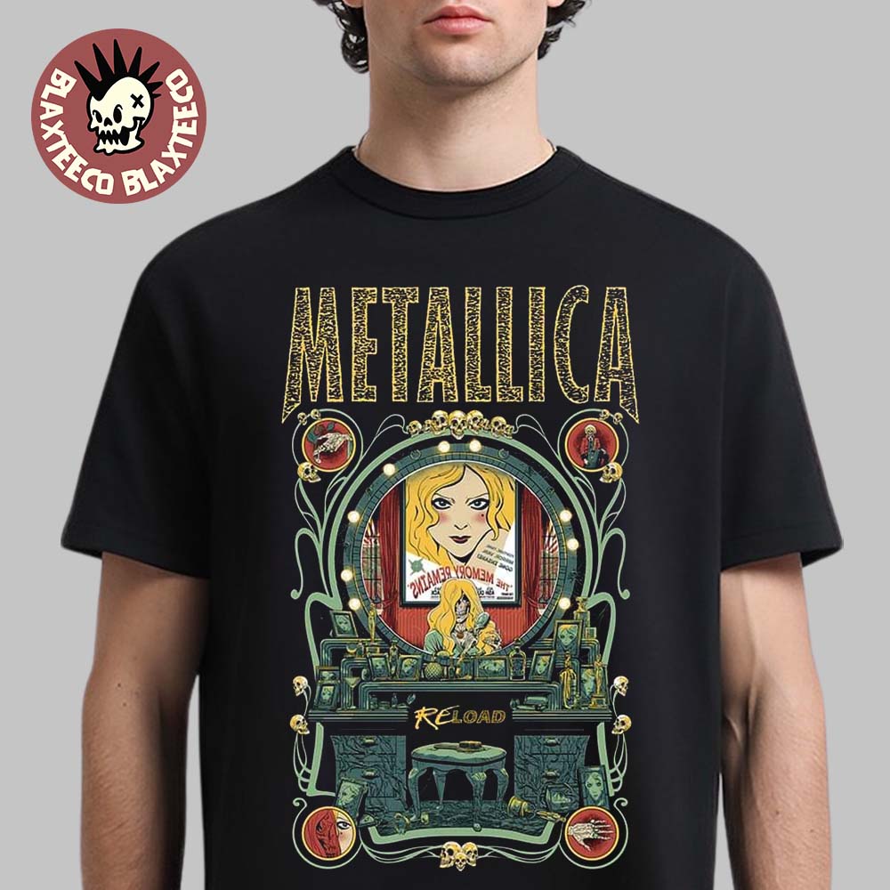 Metallica Overload Collection Reload Remaster The Memory Remains T-Shirt Unisex T-shirt, Sweatshirt, Hoodie, Long Sleeve Tee - T-Shirt, Sweatshirt, Hoodie