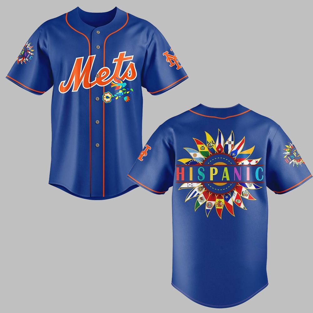Mets 2025 Hispanic Heritage Night Jersey baseball jersey product view 1