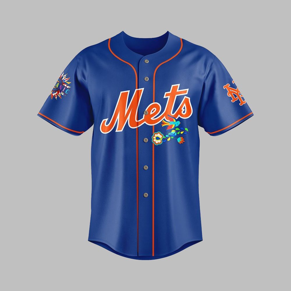 Mets 2025 Hispanic Heritage Night Jersey baseball jersey product view 2