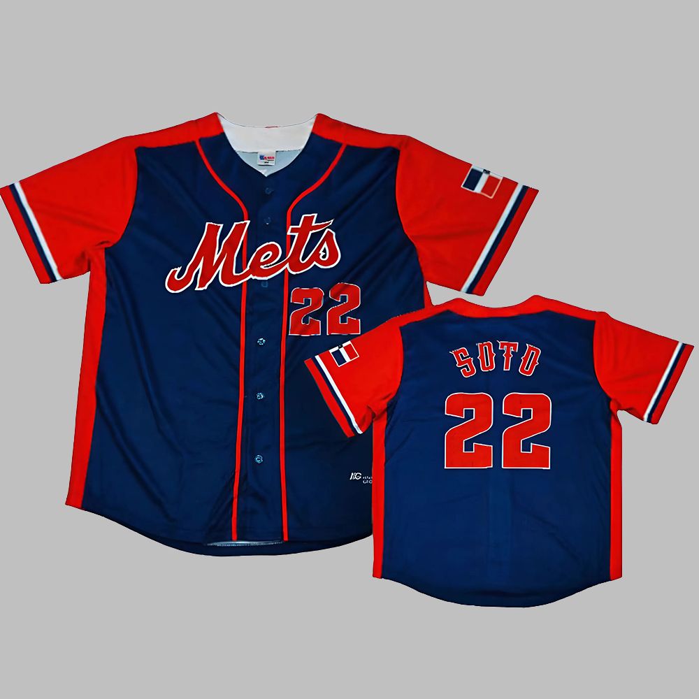 Mets Dominican Republic-themed Juan Soto Jersey Giveaway 2025 baseball jersey product view 1