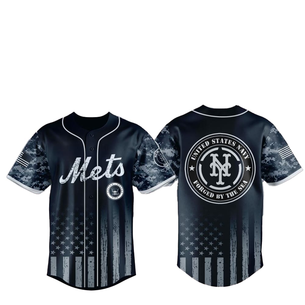 Mets US Navy Military Jersey 2025 - Grishko.com baseball jersey product view 1