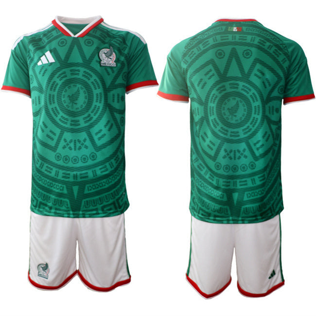 Mexico Blank Green 2026 World Cup Home Soccer Jersey Suit sports jersey product view 1