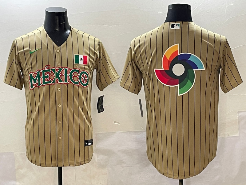 Mexico Collaboration Style 1 Baseball Jersey baseball jersey product view 1
