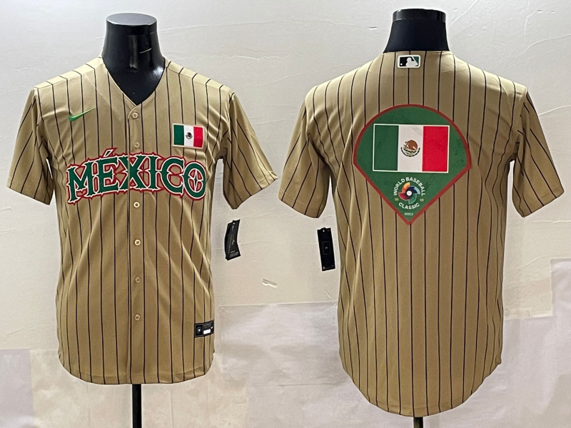 Mexico Collaboration Style 2 Baseball Jersey baseball jersey product view 1