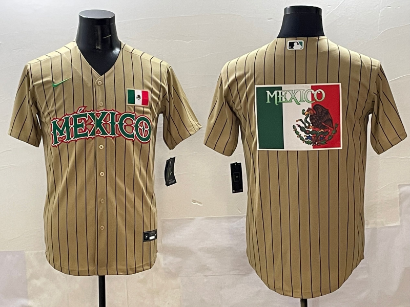 Mexico Collaboration Style 3 Baseball Jersey baseball jersey product view 1