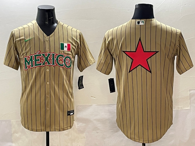 Mexico Collaboration Style 4 Baseball Jersey baseball jersey product view 1