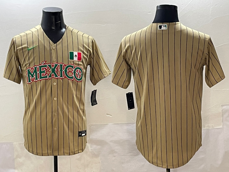 Mexico Collaboration Style 5 Baseball Jersey baseball jersey product view 1
