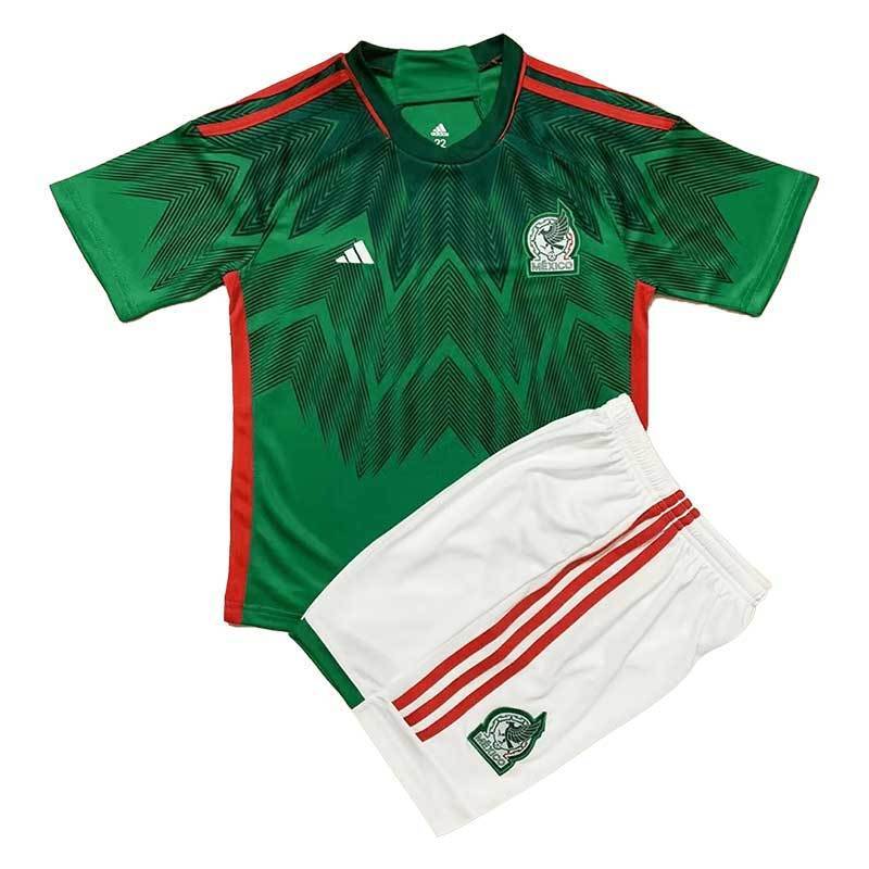 Mexico Kids 2022 Home Soccer Kit Soccer Jersey sports jersey product view 1