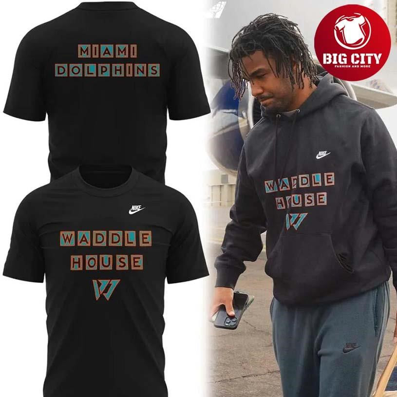 Miami Dolphins 2025 WADDLE HOUSE Two Sided Shirt Unisex T-shirt, Sweatshirt, Hoodie, Long Sleeve Tee - T-Shirt, Sweatshirt, Hoodie