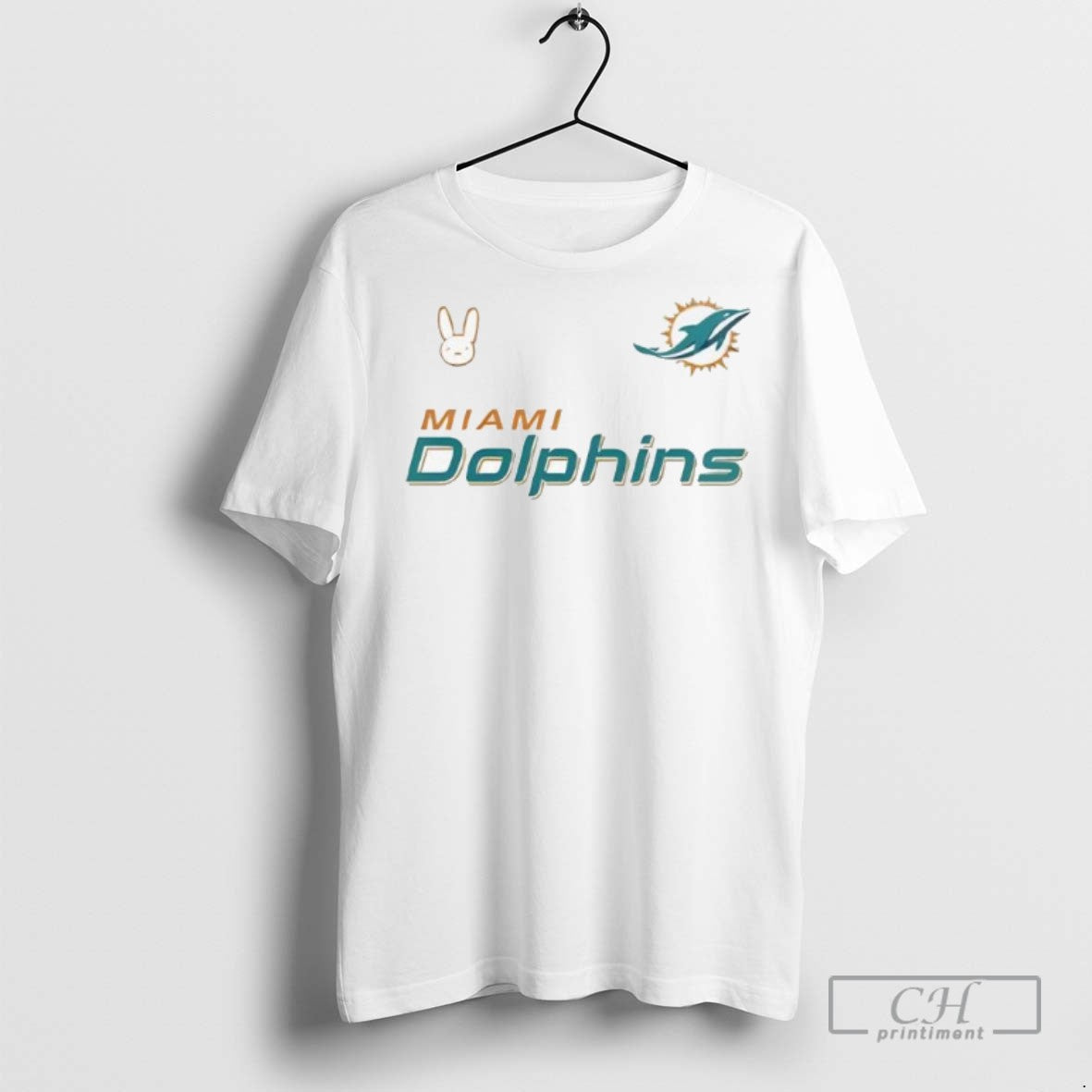 Miami Dolphins Bad Bunny T Shirts Unisex T-shirt, Sweatshirt, Hoodie, Long Sleeve Tee - T-Shirt, Sweatshirt, Hoodie