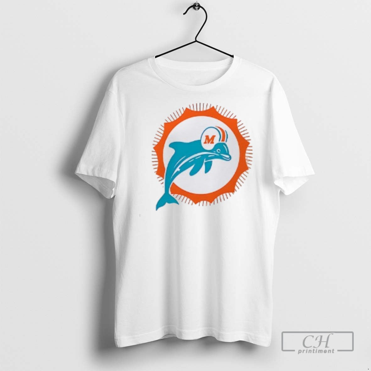 Miami Dolphins Slub Logo T Shirts Unisex T-shirt, Sweatshirt, Hoodie, Long Sleeve Tee - T-Shirt, Sweatshirt, Hoodie