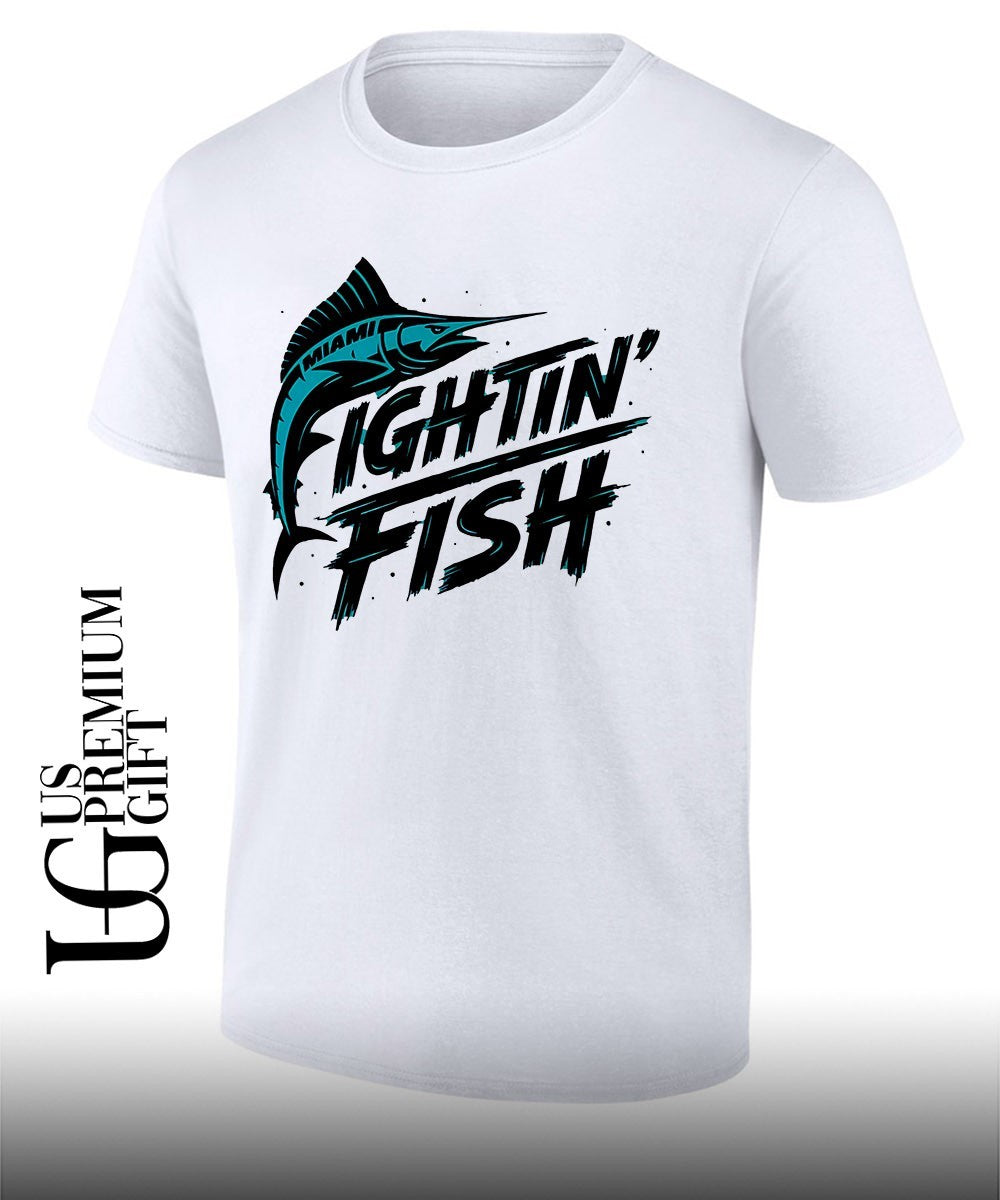 Miami Fighting Fish shirt Unisex T-shirt, Sweatshirt, Hoodie, Long Sleeve Tee - T-Shirt, Sweatshirt, Hoodie