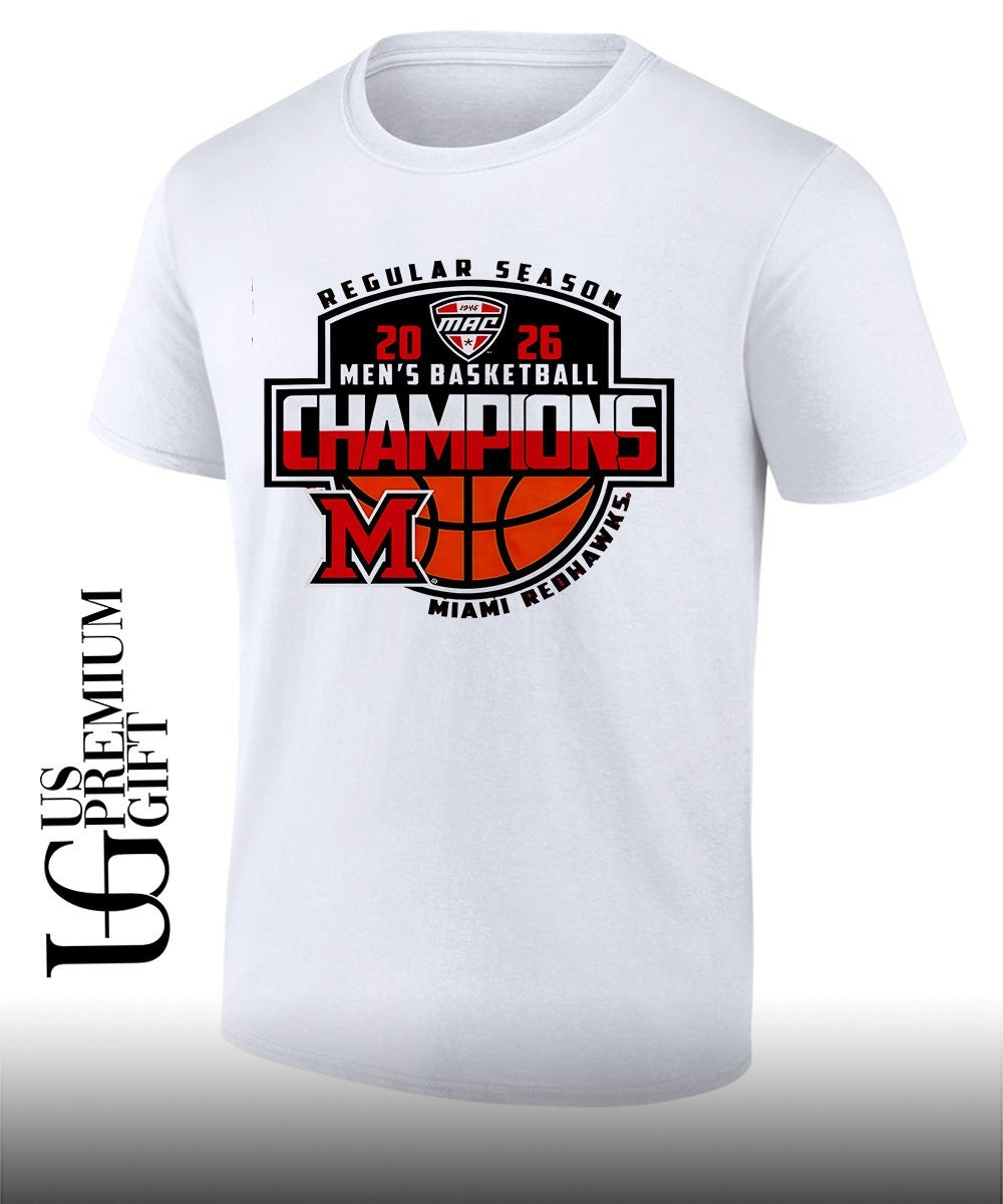 Miami RedHawks Basketball MAC Regular Season Champs shirt Unisex T-shirt, Sweatshirt, Hoodie, Long Sleeve Tee - T-Shirt, Sweatshirt, Hoodie